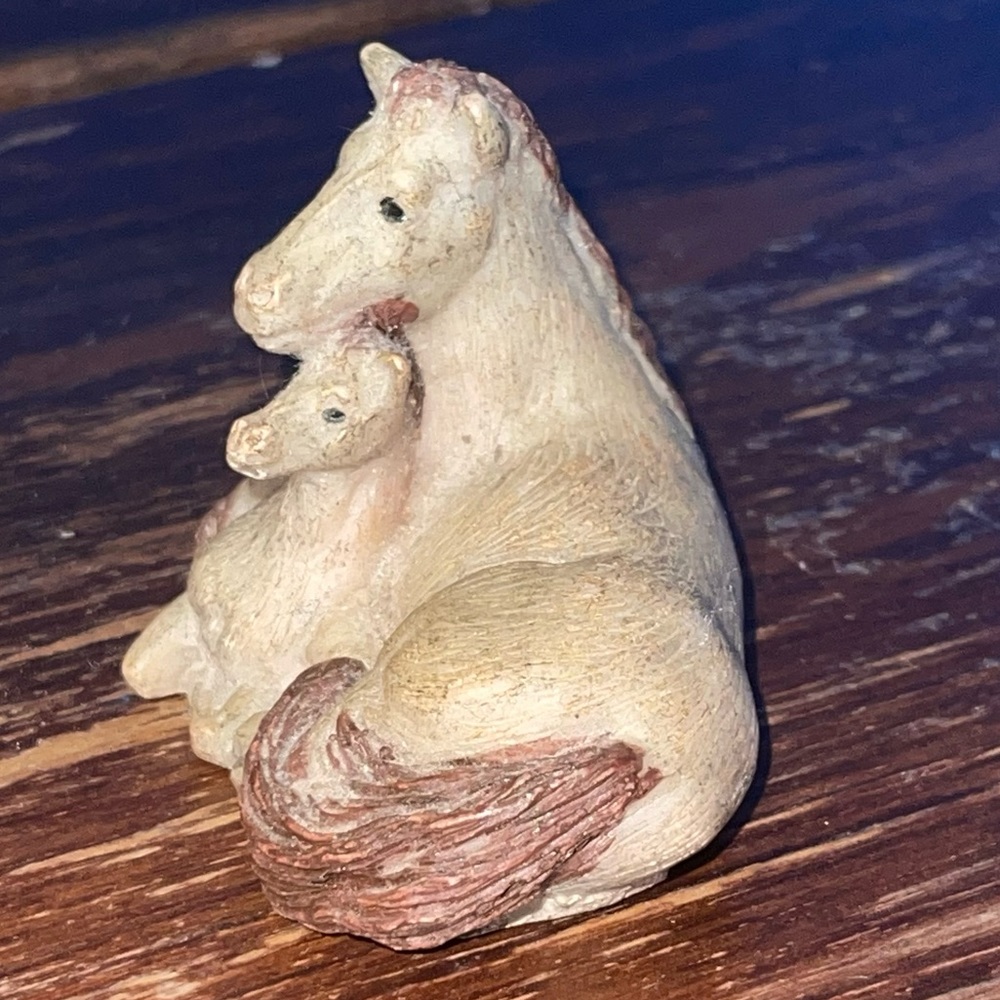 Vintage Lipco Miniature Horse and Colt Figurine Taiwan